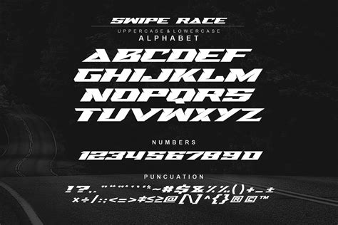 Swipe Race Font Dafont Free