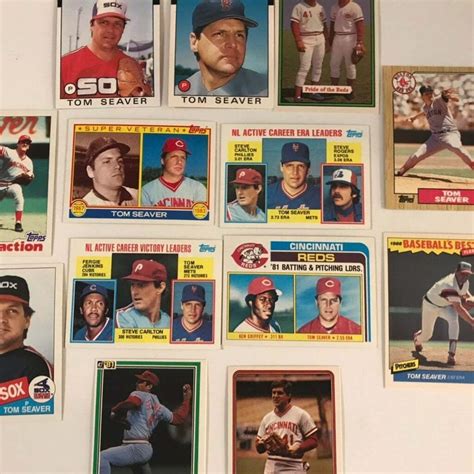 Thirteen Different Tom Seaver Baseball Cards Includes Bench Carlton