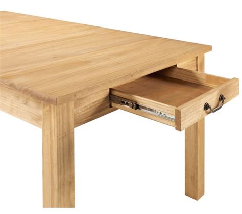 Table 4 pieds L 160 allonge FÉLICIEN bois massif Table BUT