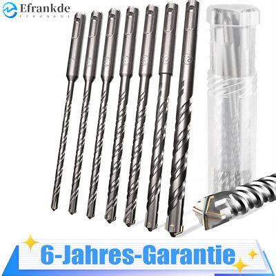 7Pcs SDS PLUS Betonbohrer Set Steinbohrer für Bohrhammer