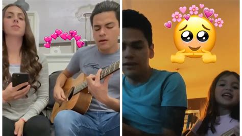 Virlan García cantando con su familia fernanda esquer y su hija