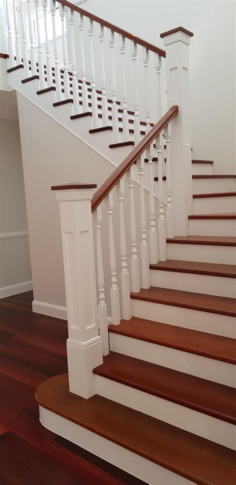 Celebrating Hamptons Styling Timber Staircase Stairs House Stairs