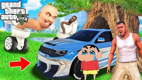 Franklin Shinchan Found Skibidi Toilet Monster GTA 5 YouTube