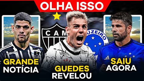 SAIU AGORA ROGER GUEDES FAZ GRANDE REVELAÇÃO DIEGO COSTA NO CRUZEIRO