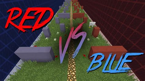 RED VS BLUE Minecraft Parkour Race YouTube