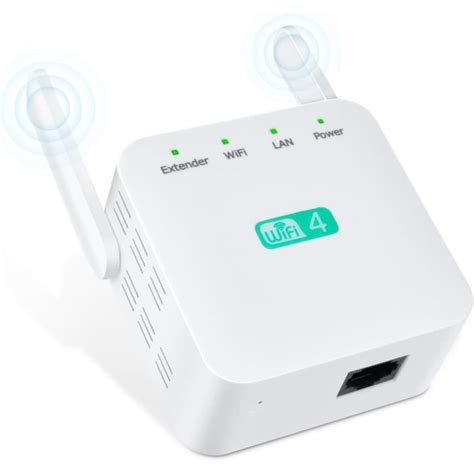 Répéteur Wifi Amplificateur Wifi Puissant 300Mbps Wifi Extender Jusqu