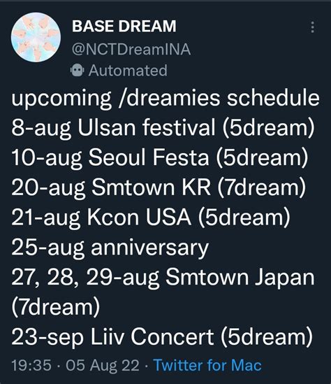 BASE DREAM On Twitter Gaizz Mau Tanyaa Ini Yg Dreamies 8 Agustus