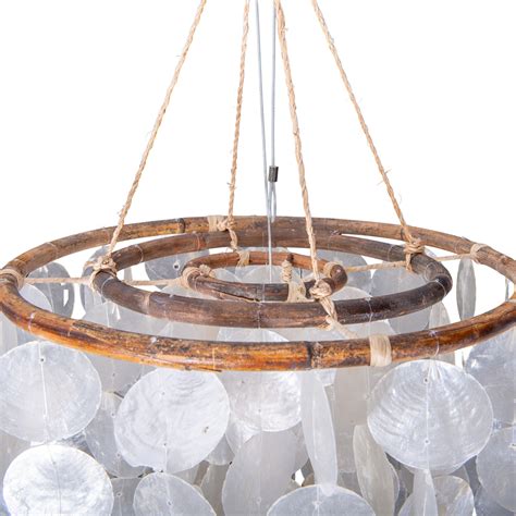 Capiz Pendant Light With Shells Cm High Lights Ie