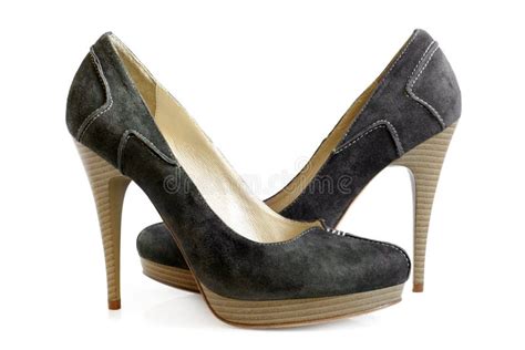 Suede women shoes stock image. Image of elegant, closeup - 20950147