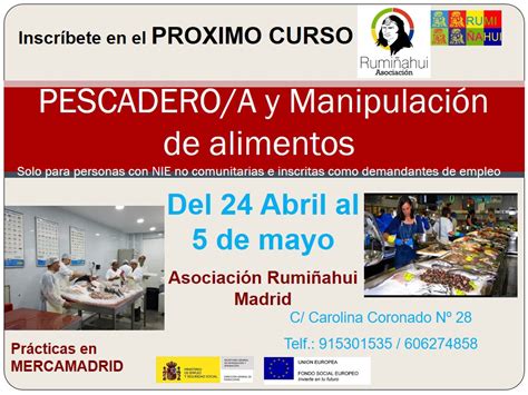 Curso De Pescadero Pescadera Empleo Rumiñahui