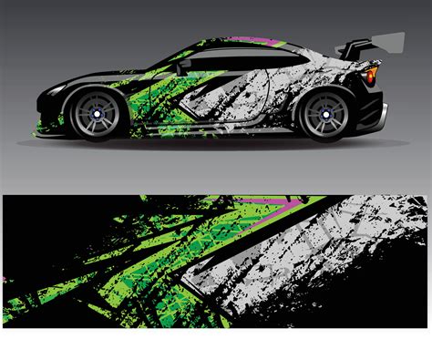 Car wrap design vector. Graphic abstract stripe racing background kit ...