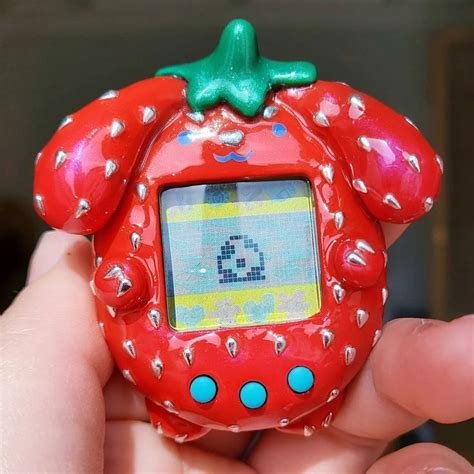 Strawbuppy Tamagotchi Mawuczi On Etsy Kawaii Fruit Etsy Virtual Pet