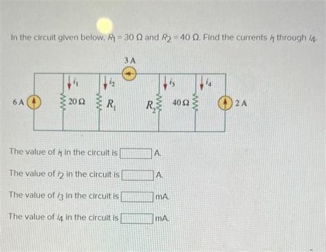 Solved In the circuit given below R1 30Ω and R2 40Ω Find Chegg