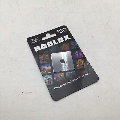 Roblox Physical Gift Card Includes Free Virtual Item Gift Card