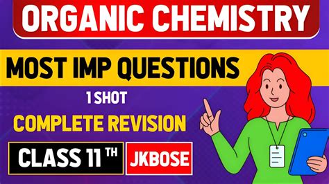 Jkbose Class Th Organic Chemistry One Shotorganic Chemistry Class