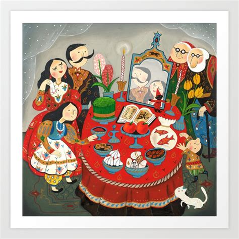 Happy Nowruz, Iranian New Year Art Print by Rashin | Society6