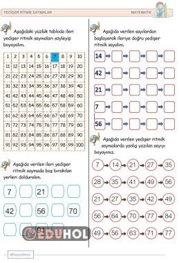 Yedi Er Ritmik Sayma Eduhol Etkinlik Ndir Oyun Oyna Test Z Video