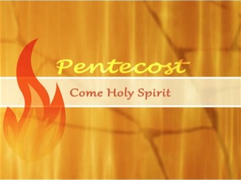 Pentecost Come Holy Spirit | Videos2Worship | WorshipHouse Media