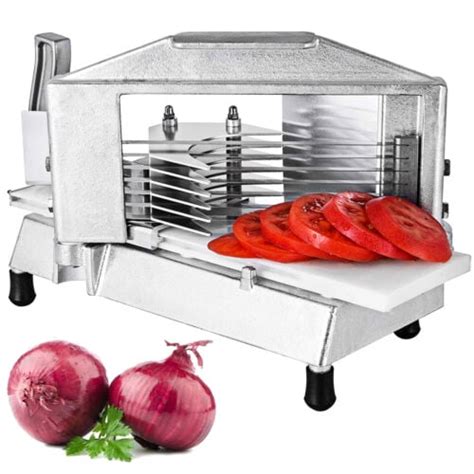 VEVOR Commercial Tomato Slicer 0.38 inches Heavy Duty Tomato Slicer ...