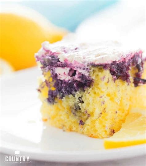 Lemon Blueberry Poke Cake Video The Country Cook