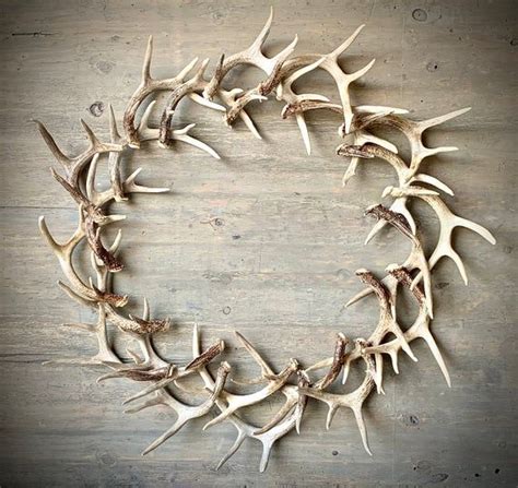 44 Large Real Antler Wreath Etsy Antler Wreath Antlers Decor Deer