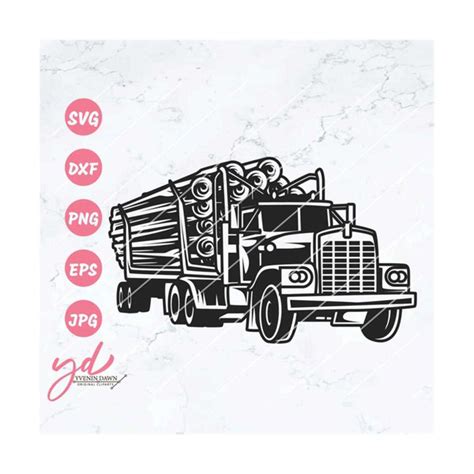 Logging Truck Svg Png | Logger Svg | Log Truck Svg | Truck S - Inspire ...