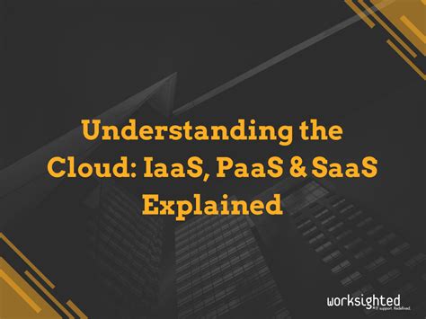 Understanding The Cloud Iaas Paas And Saas Explained Worksighted Blog