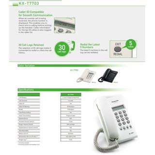 Panasonic Kx T X Telephone Corded Also Known As Kx T Lcd