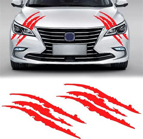 Amazon 2PCS Claw Marks Decal Reflective Sticker For Car Headlamp