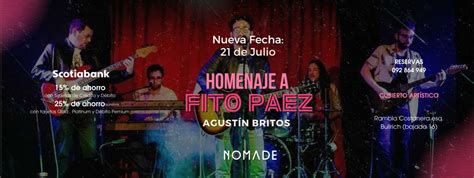 4ta Función Homenaje a Fito Paez Agustín Britos La voz de la