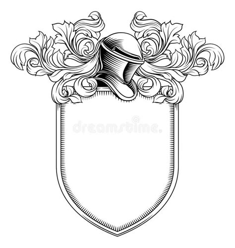 Heraldic Knight Crest Stock Illustrations 4698 Heraldic Knight Crest