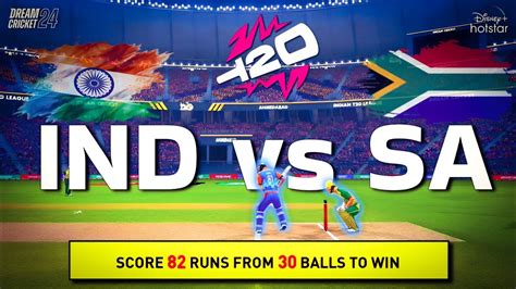 IND Vs SA Gameplay In Dream Cricket 24 T20 World Cup 2024 In Quick