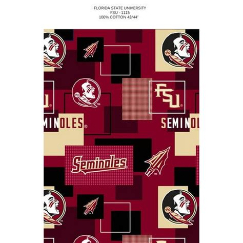 Ncaa Florida State Fabric Per Yard