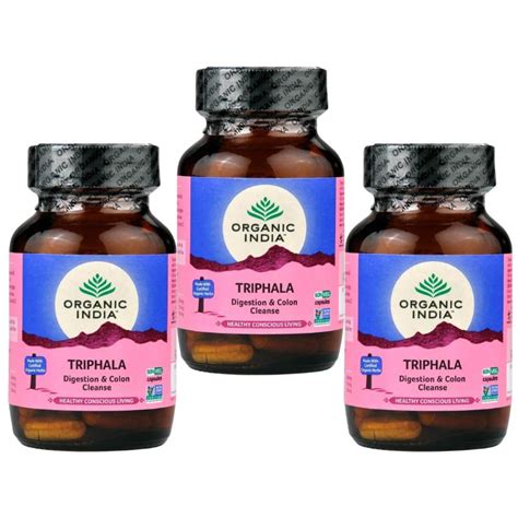 Organic India Triphala Kapsule Za Detoksikaciju Tijela Set Od 3 X 60