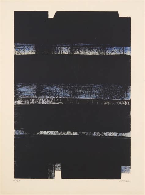 At Auction Pierre Soulages Pierre Soulages Lithographie No 32 A 1974