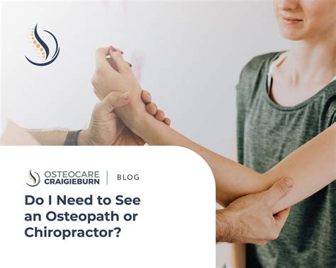 Osteopath Vs Chiropractor Which Specialist Do I Need To See