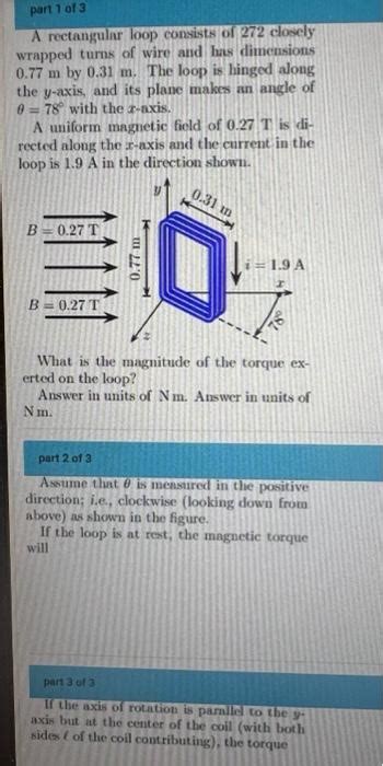 A Rectangular Loop Consists Of 272 Closely Wrapped Chegg