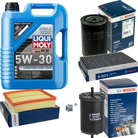 Bosch Inspection Set L Liqui Moly Longtime High Tech W Pour Audi