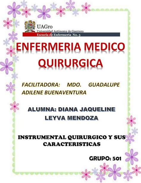 Instrumental Quirurgico Y Sus Caracteristicas Enfermeria Mi Pasi N