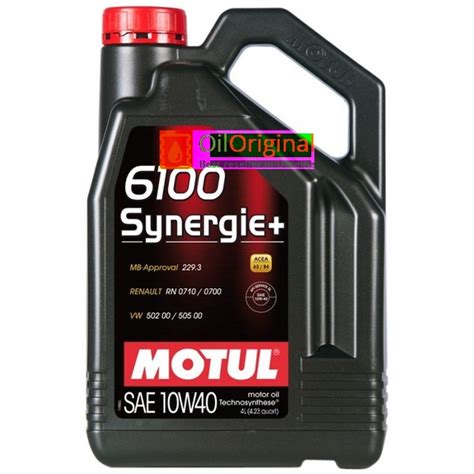 Моторное масло Motul 6100 Synergie+ 10w40