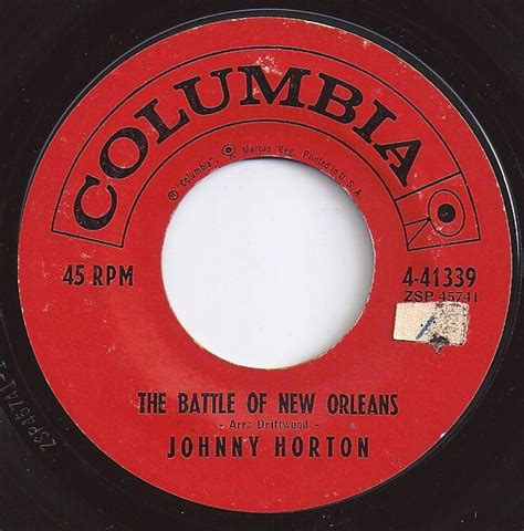 #1 on Billboard / Battle Of New Orleans / Johnny Horton | Music charts ...