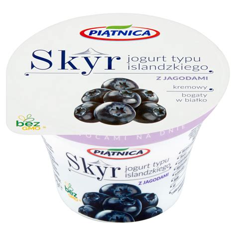 Piątnica Skyr Jogurt typu islandzkiego z jagodami 150 g DHT Online