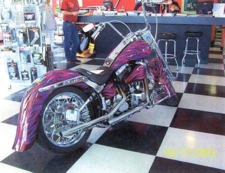 Harley Davidson Softail Ron Sims Airbrushed Paint By Horst