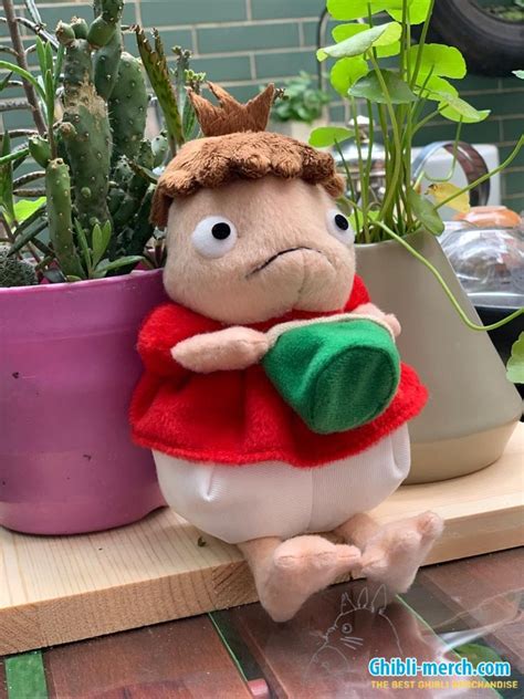 Ponyo Plush Toy 16cm With Bucket Hat Ghibli Merch Store