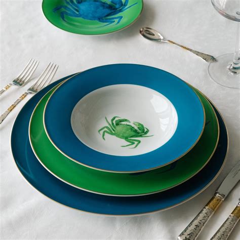 Assiette Soupe Crabe Bicolore Collection Bicolore Home By Kristy