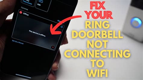 Ring Doorbell Wont Connect To WiFi How To Fix YouTube