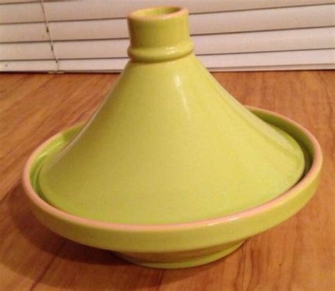 Terracotta Tagine In Apple Lime Green Yellow By Val Do Sol Made In