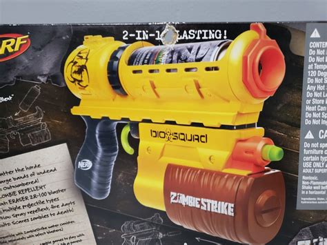 Nerf Zombie Strike Biosquad Eraser Zr Blaster Dart Gun Hasbro New