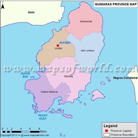 Guimaras Map Map Of Guimaras Province Philippines