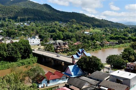 The City Of Taton Or Thaton In Chiang Mai Province In Thailand